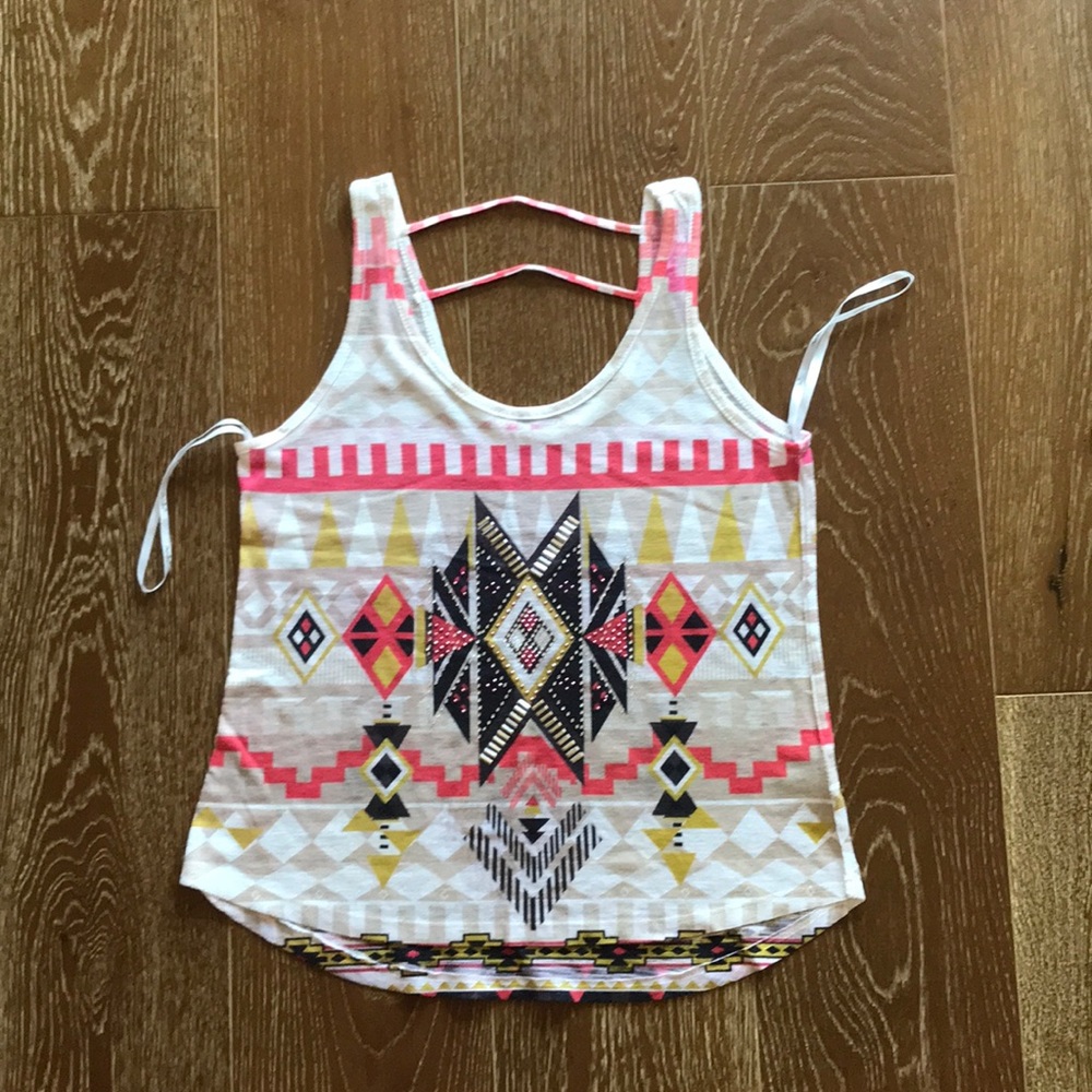 Tribal design tank top